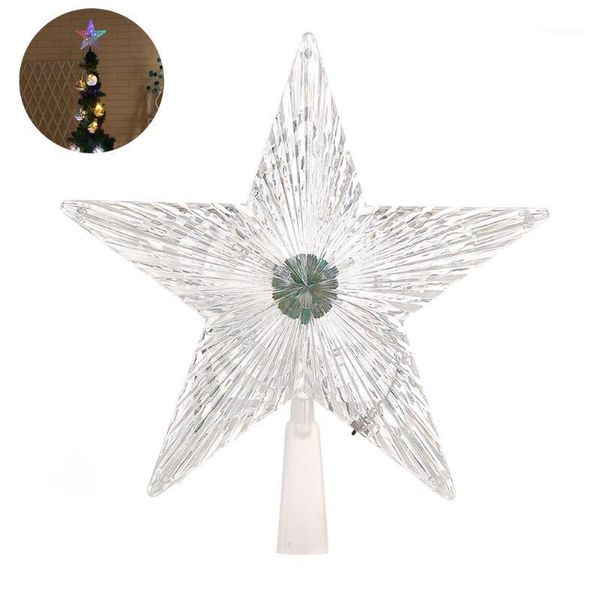 Decorações de Natal Tree Top Star LED ornamentos