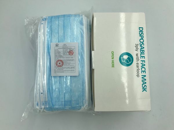 

face civil disposable non woven mask 3ply