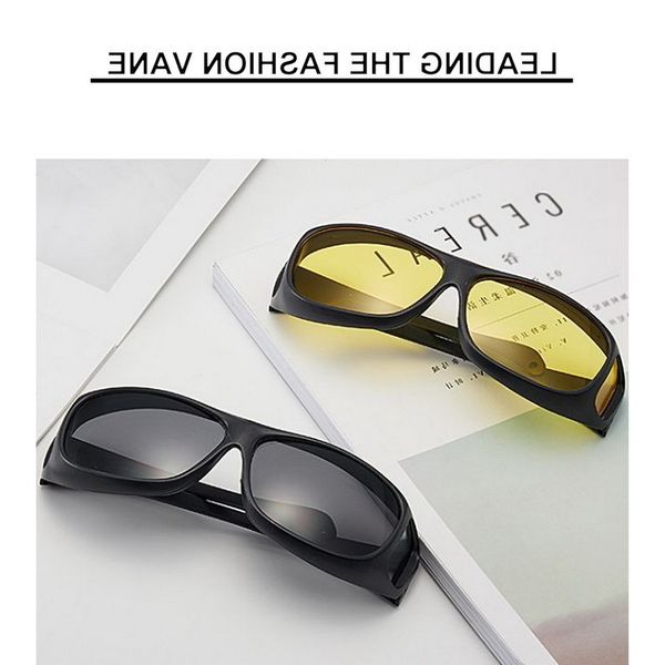 

goggles night vision car driving driver sun glasses uv protection sunglasses eyewear yellow black