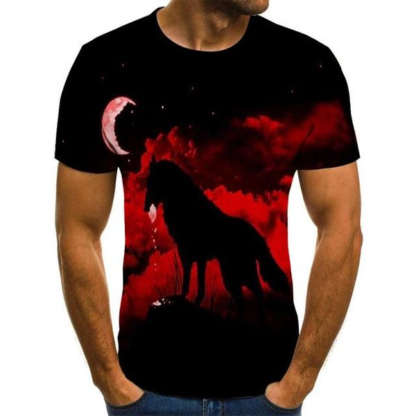 

cute dog printed summer men 3d print shirts anime horror anime men clothing