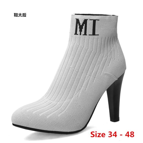 

sexy boots женщина на высоких каблуках сапоги на высоком каблуке для женщин обувь весна осень голеностопного пинетки женский маленький больш, Black