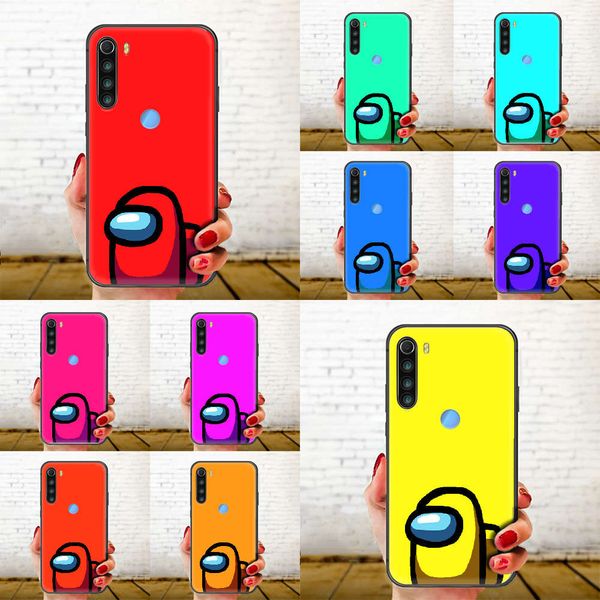 

among us phone case cover hull for xiaomi redmi 7a 8a s2 k20 note 5 5a 6 7 8 8t 9 9s pro max black prime luxury shell soft