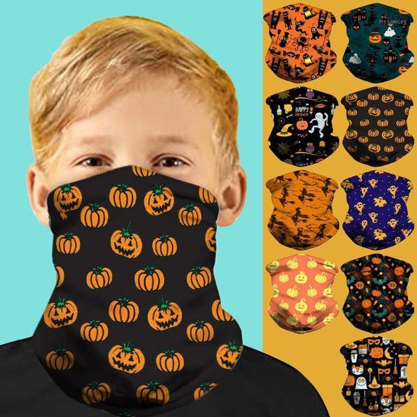 

2020 halloween kids ice silk fabric neck face cover scarf movement sun protection outdoors windproof to protect face scarf1