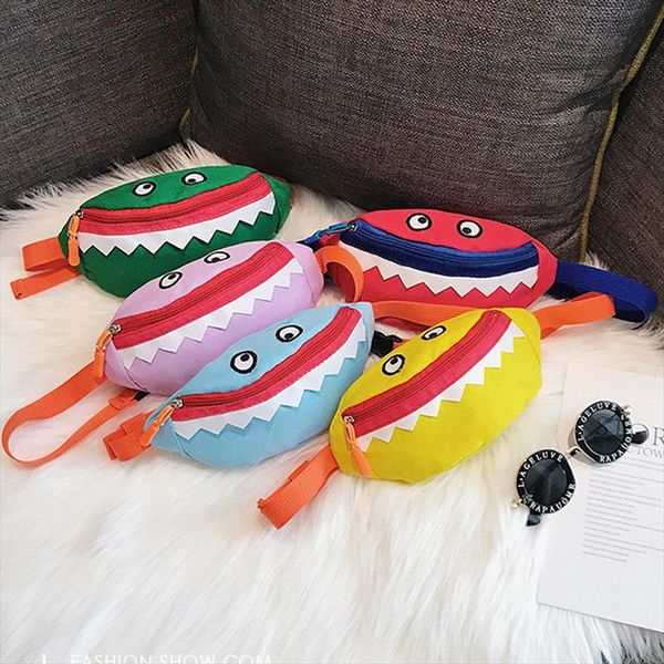 

children kids waist packs durable canvas tote corduroy casual shoulder bag cute mini coin purse little monster boy girl gifts