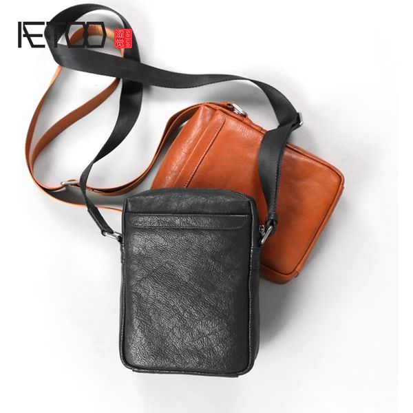 

hbp etoo layer vegetable tanned leather men's bag