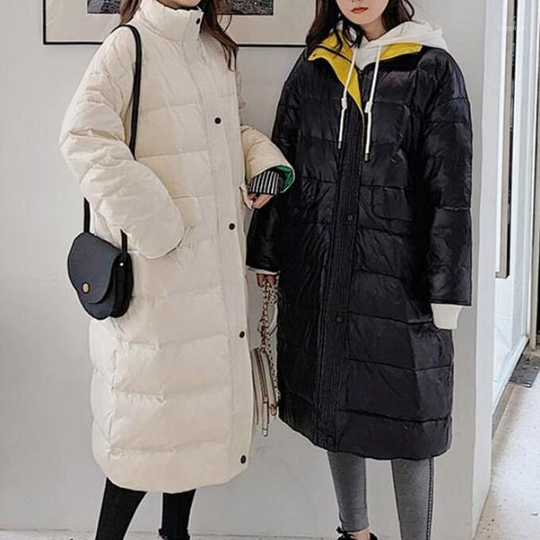 

parka women jackets new winter warm coat parkas female ladies fashion long casual overcoat clothing plus size1, Black