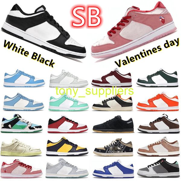 

designer sb low strange love men running shoes grey fog white black unc coast sports sneaker chunky dunky laser orange trainer valentines