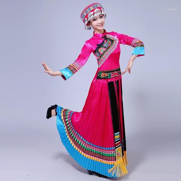 

mongolian dancers women's red chopsticks dance costumes mongolian bowl stage performance chinese minority dancing clothing1, Black;red