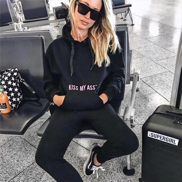 

2pcs hooded casual tracksuit suits for women set hoodies sweatshirt sweatpants 2 pieces sets womens suit tracksuit female, Gray