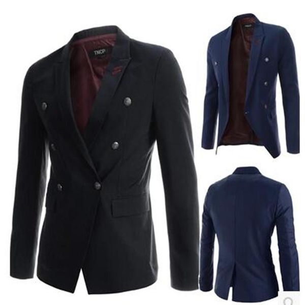 

new 2021 men's clothing fashion water wash suit slim black suit casual plus size, White;black