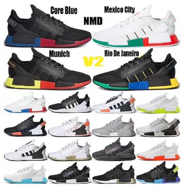 

r1 v2 runner men women running shoes mexico city oreo og pink triple white black europe red mens sneakers