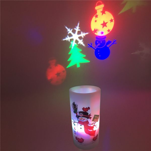 

candle projector light christmas led halloween disco image projection lamp decorations for xmas home birthday new year party