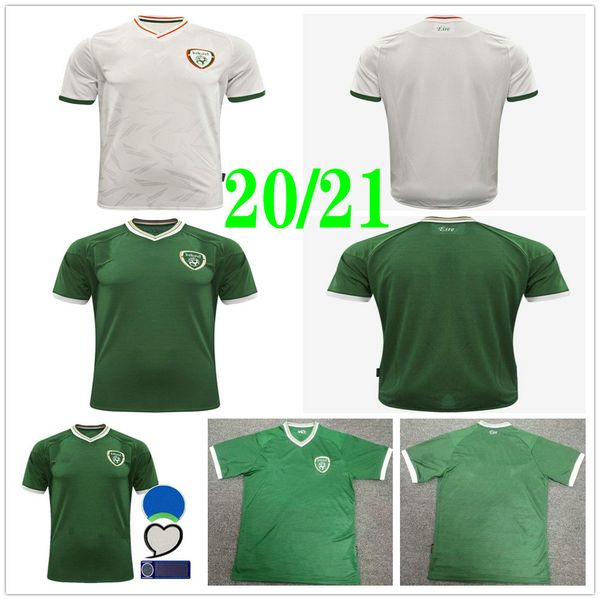 

2020 2021 ireland soccer jerseys 20 21 home away republic of ireland national team murphy brady mcclean custom football shirts uniforms, Black;yellow
