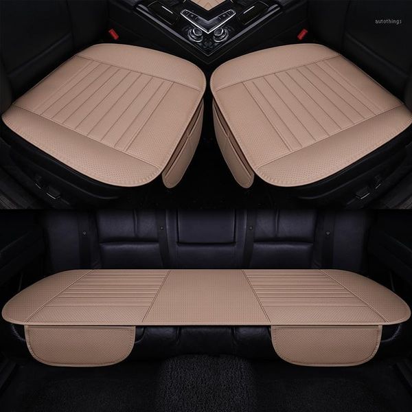 

auto car seat cover front rear pu leather cushion protector mat pad auto accessories universal size four seasons1