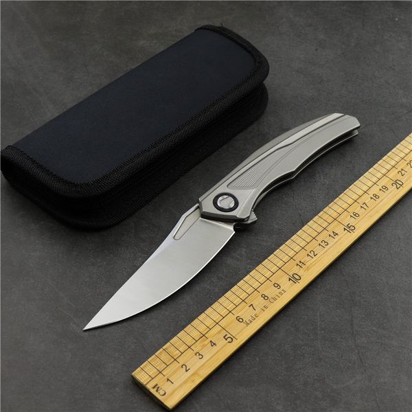 

outdoor camping survival pocket folding knife s35vn blade titanium alloy handle sharp tactical self defense hunting edc tool
