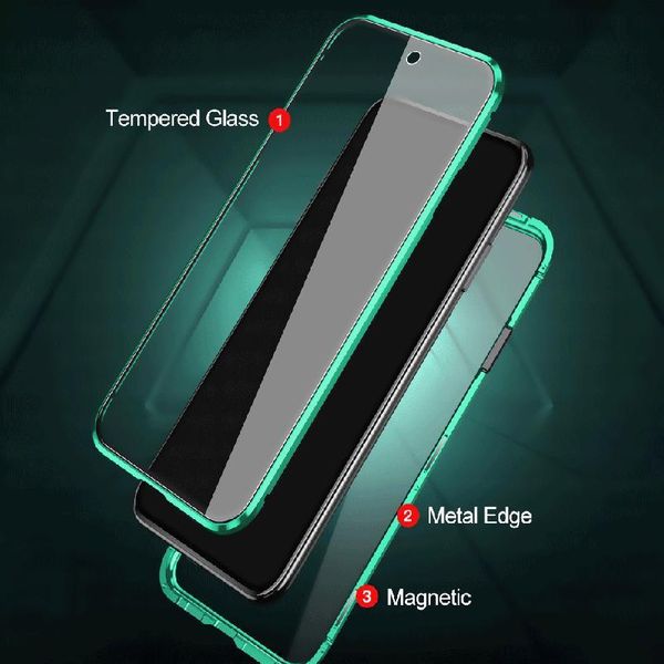 

for xiaomi redmi 9 case 360 full magnetic case xiomi readmi redme redmy 9 redmi9 double-side tempered glass pho jllspm
