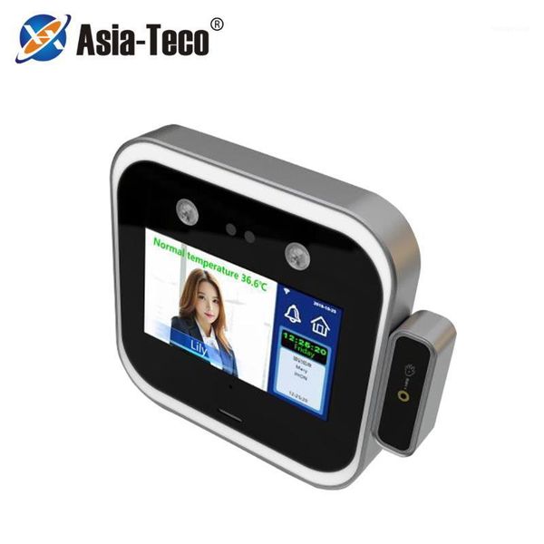 

5.0" touch screen wrist thermometer face recognition terminal measurement detector face biometric intelligent attendance machine1