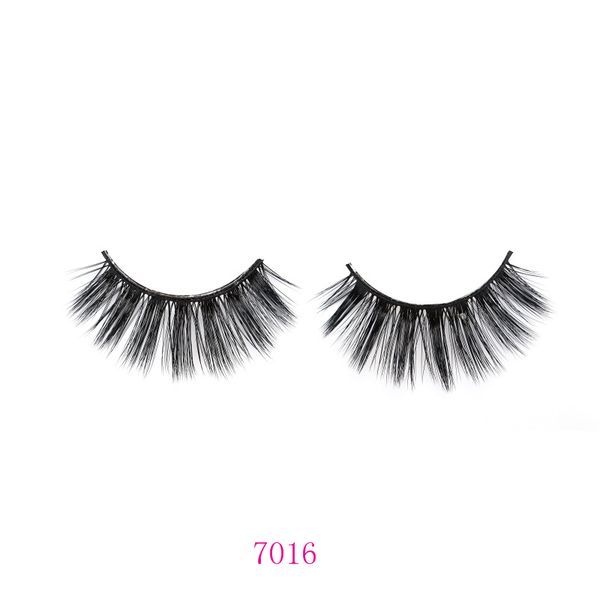 

eyelashes hand-made natural long lengthing false eyelashes thick soft comfortable spiky sticky for eye make-up 7016/7017