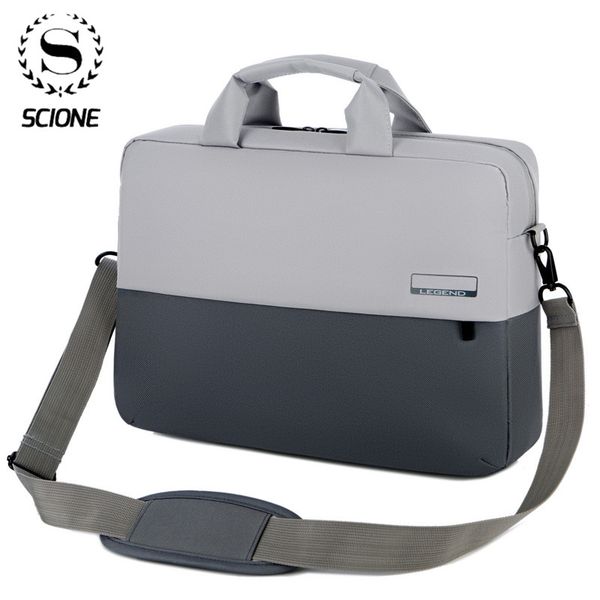 

scione 13 14 16inch lapmen's large capacity briefcase business office documents bag notebook bags long strap handbag