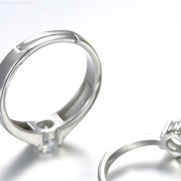 

factorywmbwadjustable cubic engagement zirconia diamond wedding open ring silver couple women mens rings love fashion jewelry will, Golden;silver