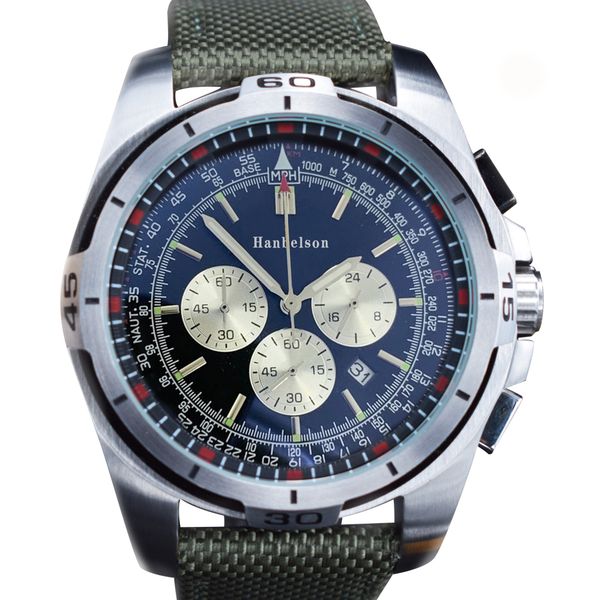 

orologio watches for men stainless steel wristwatches black face japan quartz movement chronograph leather strap mens sport watch, Slivery;brown