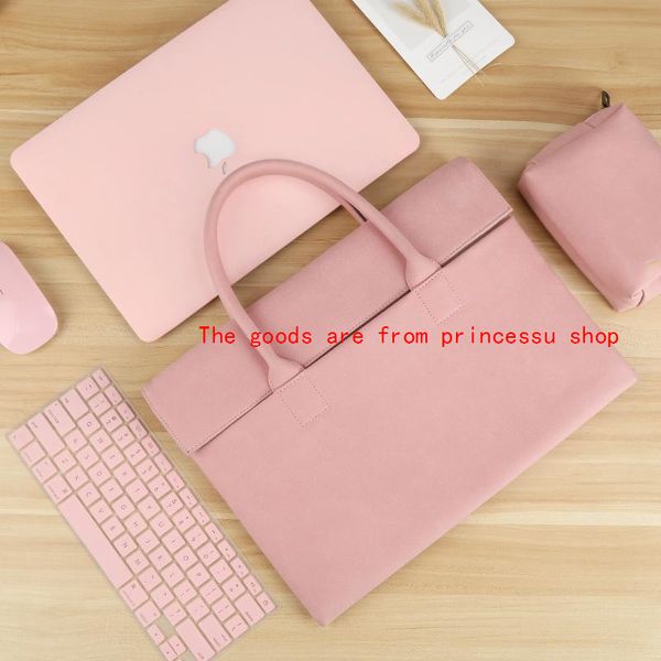 

lapfor bag 13 macbook air 12 case 13.3 14 15.6 inch women men handbag for hp dell asus huawei xiaomi mac pro 13 15 16 sleeve qynf guufj