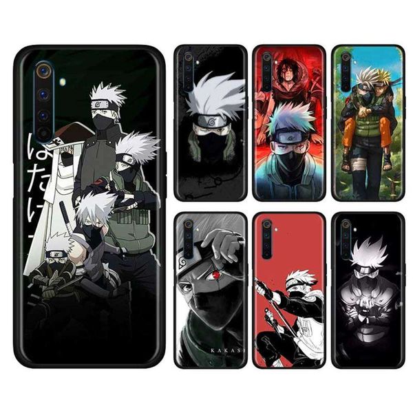 

1dwanimated hatake kakashi soft silicon mobile phone case realme x50 5g x2 56 pro xt c3 5i 6i naruto 10 10a