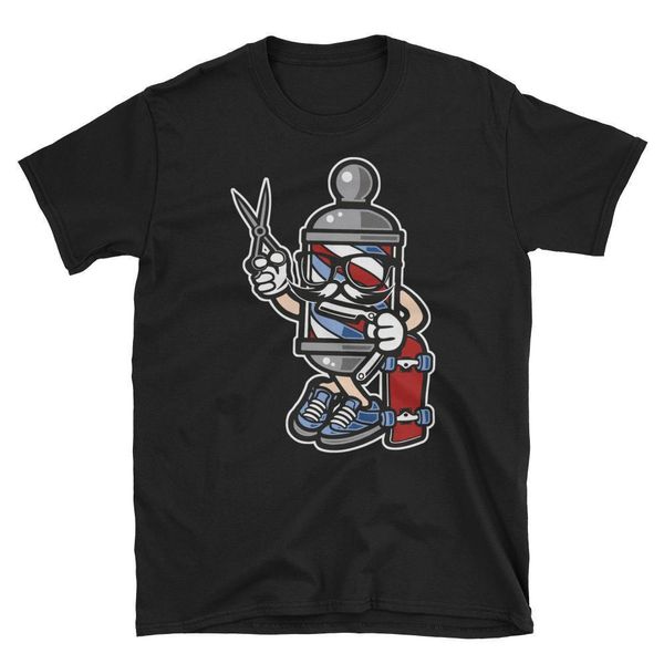 

sport 2019 new mens barber skater street art cartoon grooming men's t-shirt tee shirts