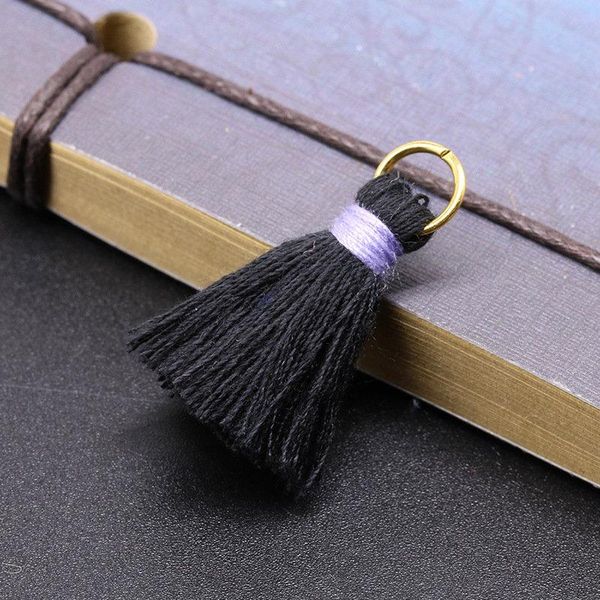 

30pcs 2.5cm mini alloy ring tassels diy pendant jewelry curtain garments decorative accessories key bag pendant craft tassels h bbydsy