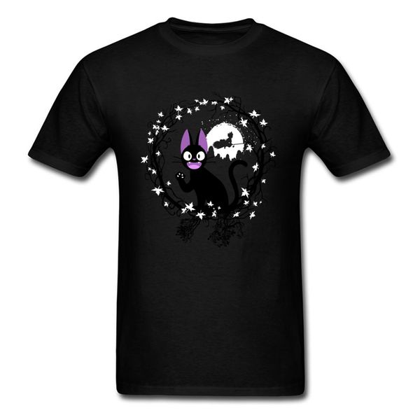 

cat circle kiki's delivery service s men clothing summer anime chic halloween witch funny hoodie designers t shirts sweatshirt