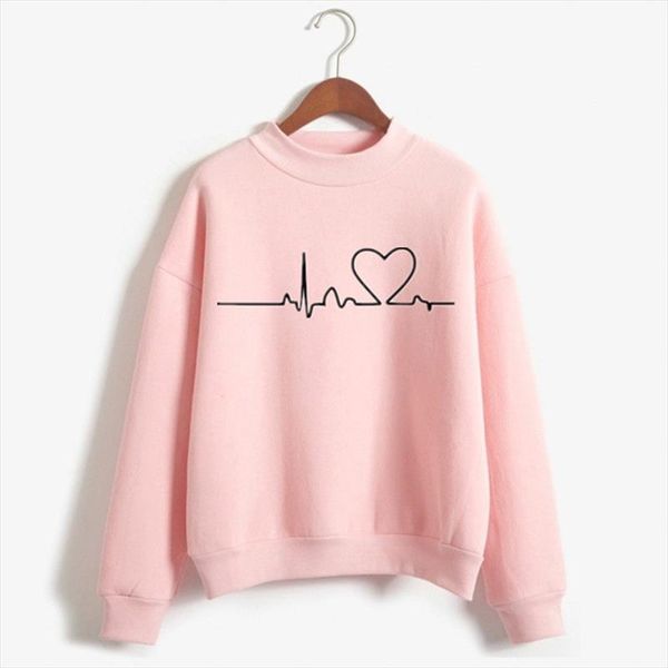 

2020 новый толстовки осень vogue женщин толстовка harajuku kawaii s hoodie casual комфортная эстетическая любовь печатный толстовки, Black