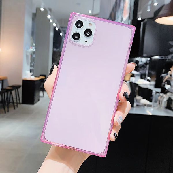 

square anti-drop tpu for iphone 12 pro max 12mini soft rubber protective cover