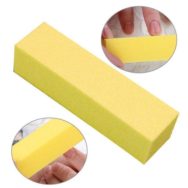 

new 3 pcs nail polish strip four-sided polished nails file tofu block nails file manicure tool nail art