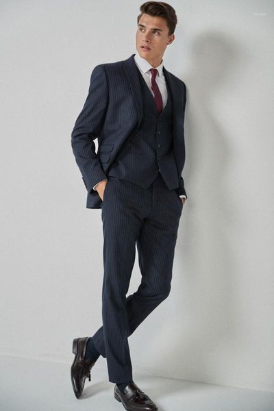 

custom men's suit winter winter striped solid color slim smart casual cocktail party wedding groomsman suit 1, White;black