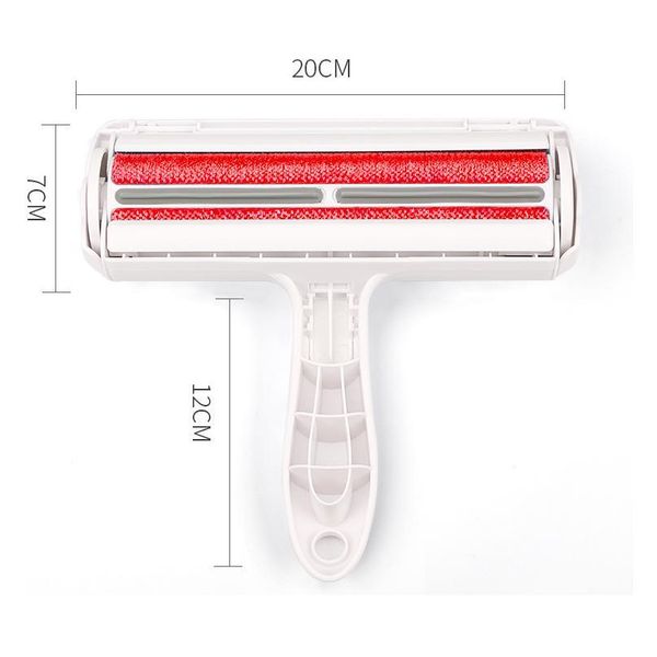 

2-way pet roller removing dog cat hair from furniture self-cleaning lint pet one hand bbyksp