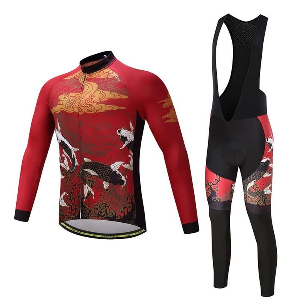 

new pro cycling jersey long bicycle cycling clothing suit bike mtb shirt maillot ropa ciclismo bib pants riding cel001, Black;blue