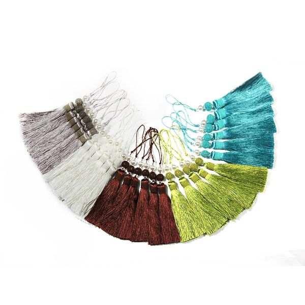 

1pc hanging rope silk tassels fringe sewing bang tassel trim key tassels for diy curtain accessoriesfor home decoration h jlllde