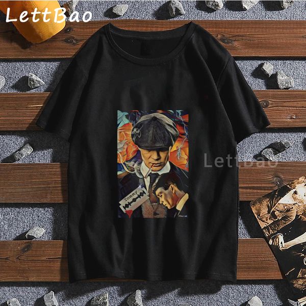 

men peaky blinder & tees harajuku print short sleeve pure % oversized streetwear style tshirt hooded sweatshirt hoodie men t shirt