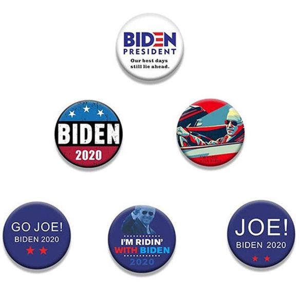 

6 pcs biden harris 2020 democratic president voting brooch badge for outdoor activity rally sign clothing accessories sqcqsy beauty888, Gray