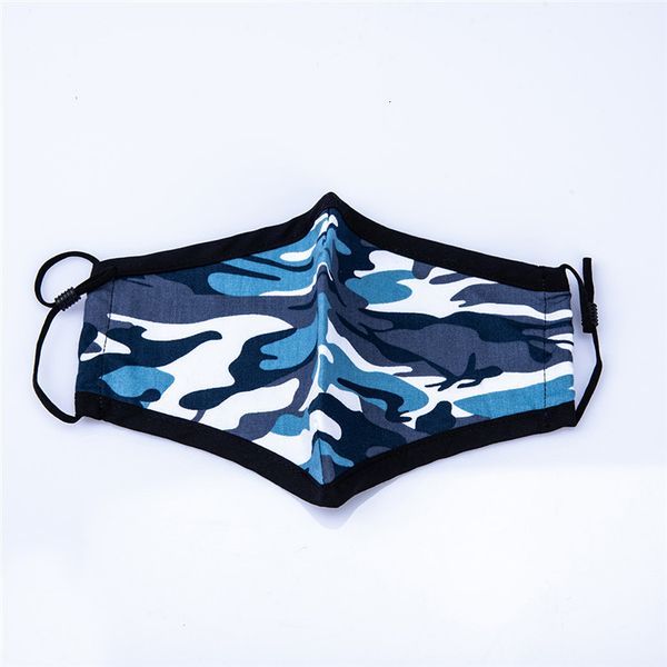 

cotton face breathing masks valved valve reusable with camo printed designer mask, can insert pm2.5 filters mask washabl