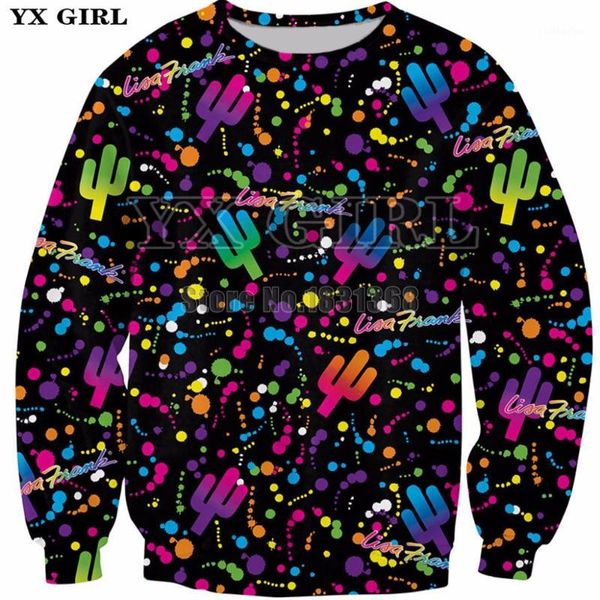 

yx girl 2018 new fresh lisa women men 3d print hoodies brand clothing size s-5xl drop shipping1, Black