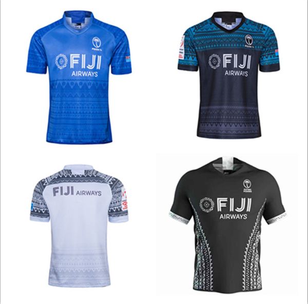 

fijian airlines 20212020 new away flight fijian rugby jersey set mailot camiseta maglia men's s s-3xl, Black;gray