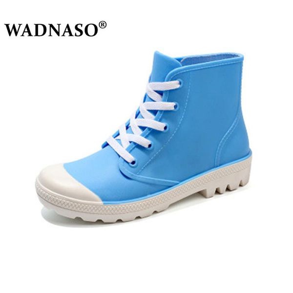 

2020 new spring autumn woman rain boots ankle boot for woman waterproof solid color shoes rain boots non-slip female casual shoe, Black