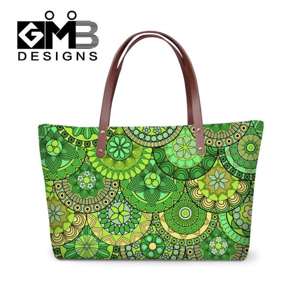 

dispalang моды большой женщин сумка зеленый полосатый печати дамы сумки цветок женщин сумки на ремне большой емкости посланника