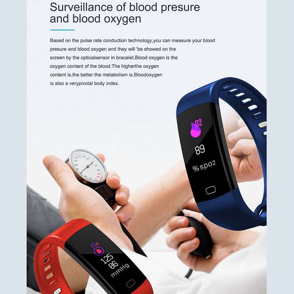 

y5 smart wristband, heart rate and blood prsure monitor, high brightns color display, wristband wit