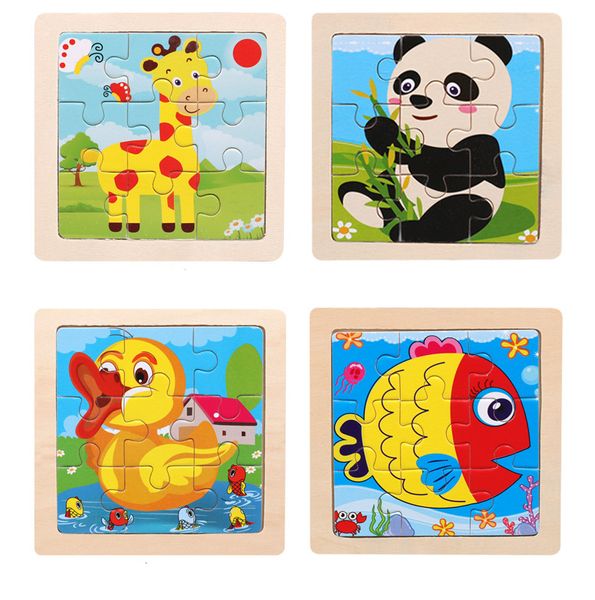 

intelligence kids toy wooden 3d puzzle jigsaw tangram children baby cartoon traffic puzzles educational learning toys gift