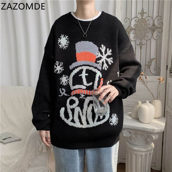 

2020 funny christmas sweater men ugly christmas sweater for holidays sweater autumn winter pullover sweaters clothing c1222, Black
