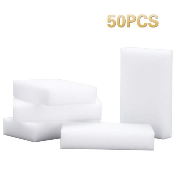 

100pcs/50pcs melamine sponge magic sponge eraser melamine cleaner for kitchen office bathroom cleaning sponges bbyyir