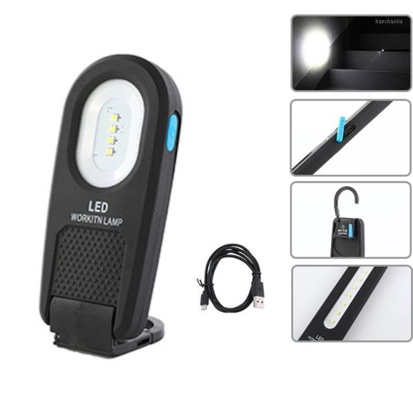 

portable lanterns 5led pocket 600mah usb rechargeable work light stand inspection lamp waterproof camping tent lantern 4modes1