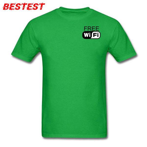 

green tshirt funny wifi simple letter hipster street style crew neck tees fashion sport hooded sweatshirt hoodie men t shirt